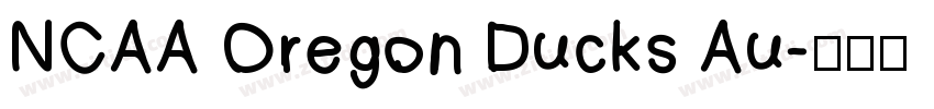 NCAA Oregon Ducks Au字体转换